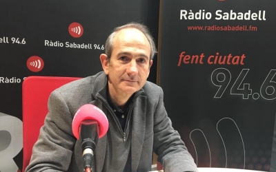 Josep Milà durant l'entrevista a Ràdio Sabadell | Mireia Sans